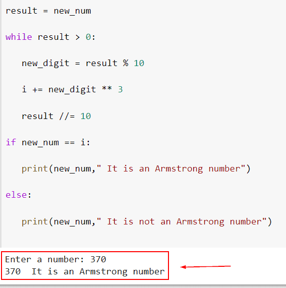 Armstrong Number In Python Python Guides