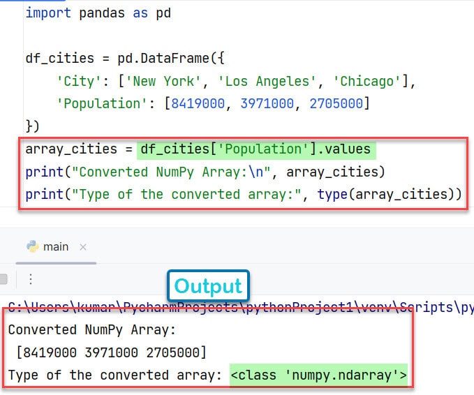 How To Convert The DataFrame To NumPy Array Without Index In Python [5