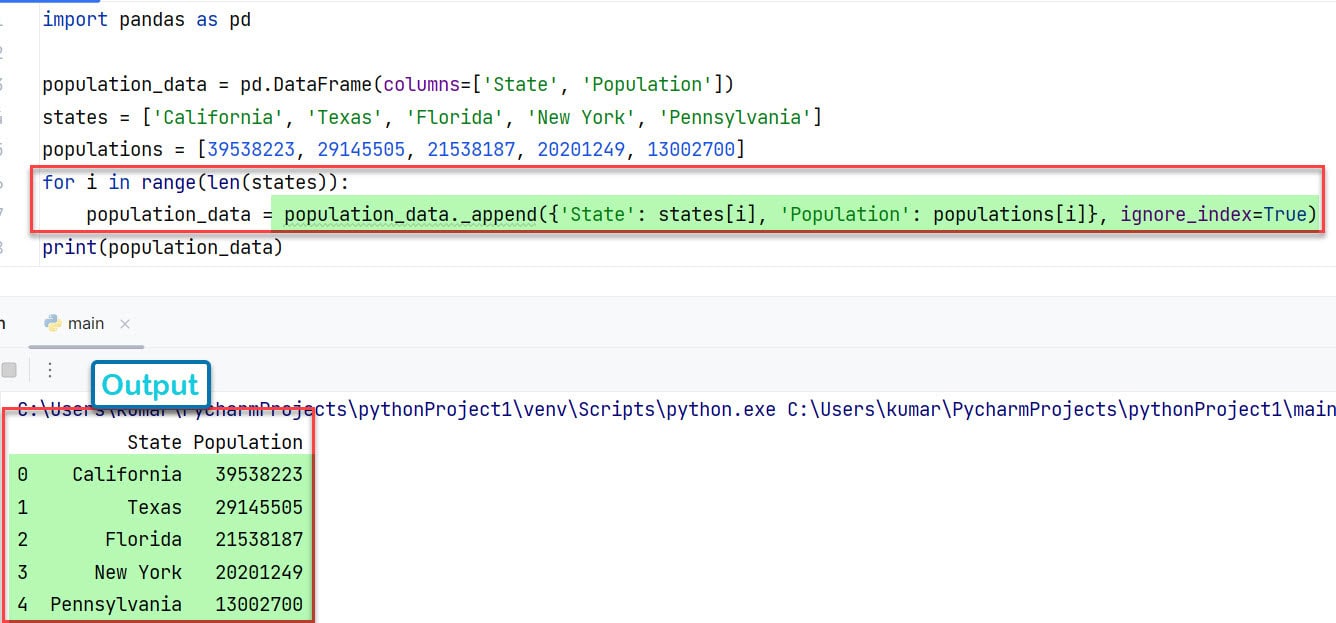 How To Add Rows To A DataFrame Pandas In Loop In Python [4 Methods