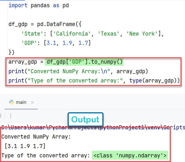 How To Convert The DataFrame To NumPy Array Without Index In Python [5