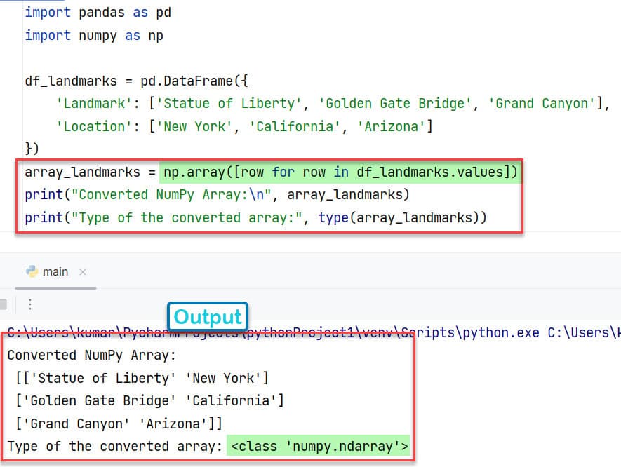 How To Convert The DataFrame To NumPy Array Without Index In Python [5