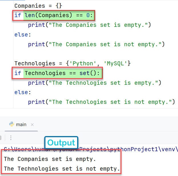 How To Check If A Python Set Is Empty? [6 Ways] Python Guides