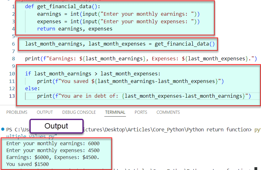 Python Return Function[6 Different Examples] Python Guides