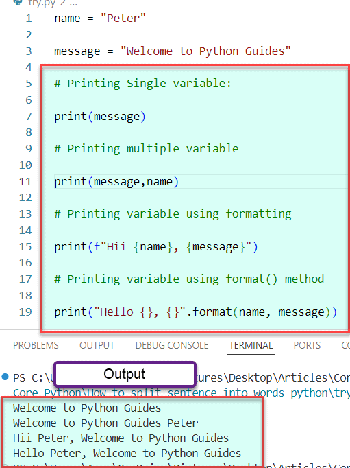 Python Print Variable Python Guides