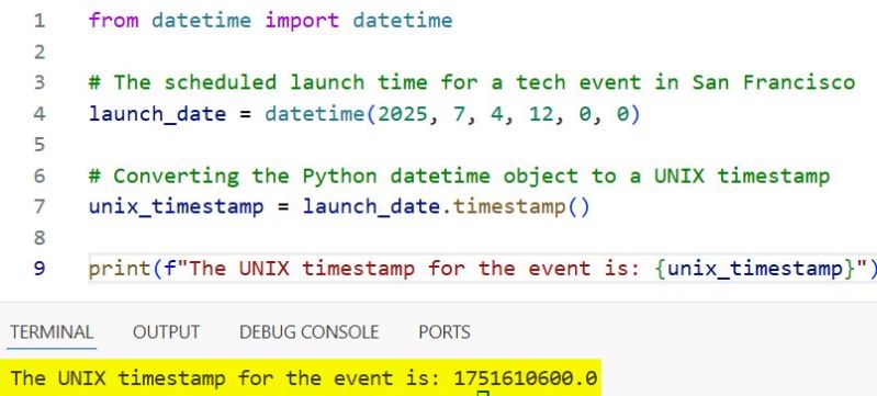 Decoding Python Timestamp: Precision Time Handling in Code