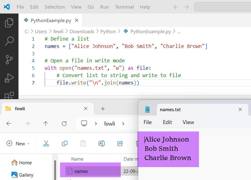How To Write A List To A File In Python? Python Guides