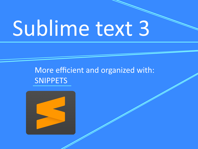 How to use Snippets in Sublime Text for Python or Pygame | python ...