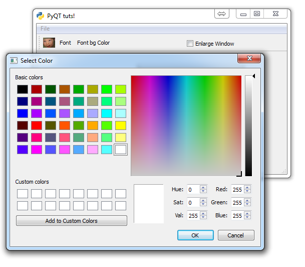 Cách thiết lập qt designer background color màu nền trên qt designer