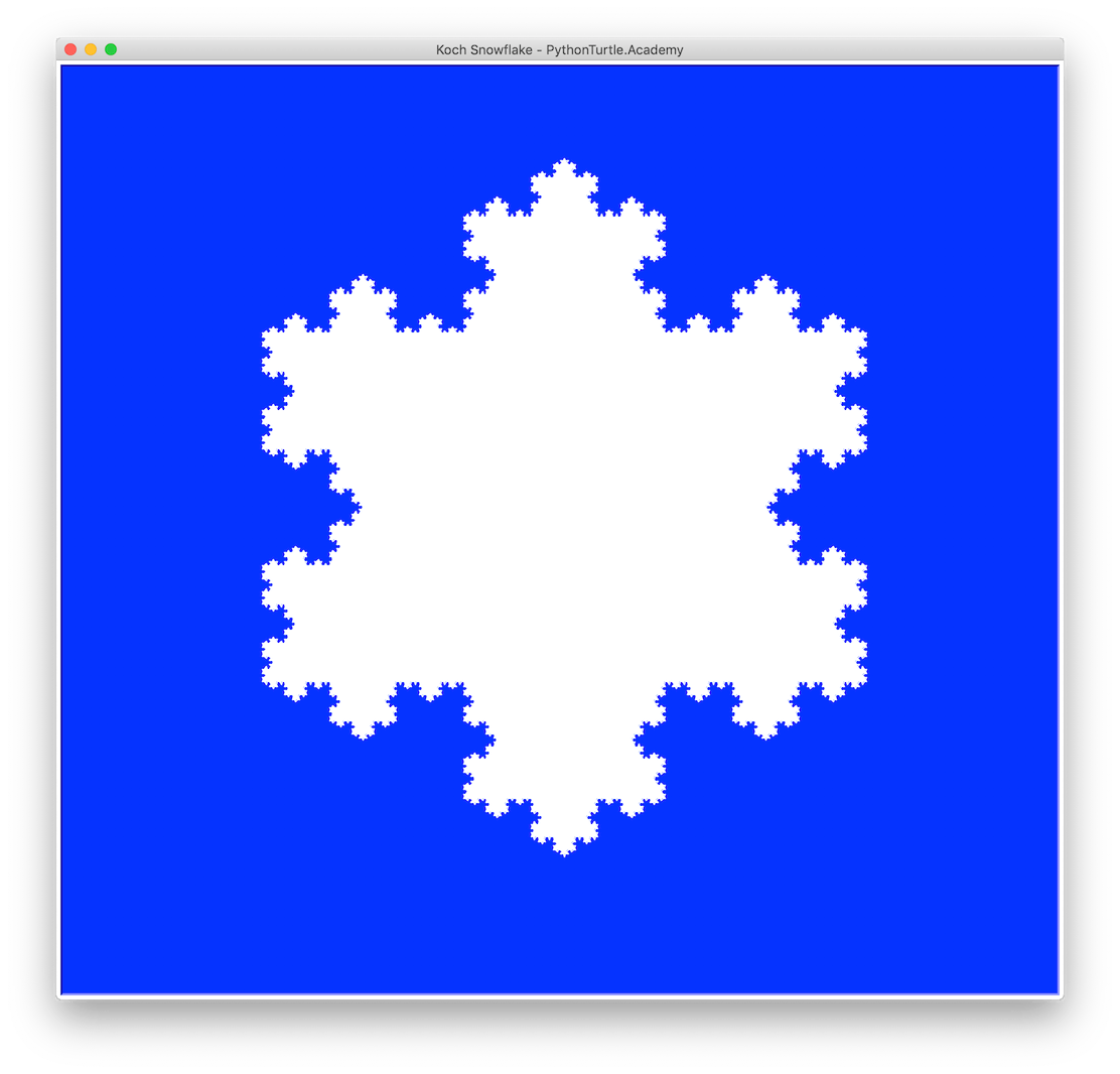 Koch Snowflake Python and Turtle