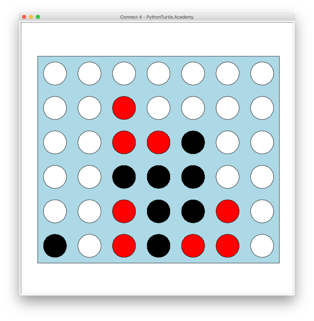 Connect 4 with Python Turtle (Source Code Included