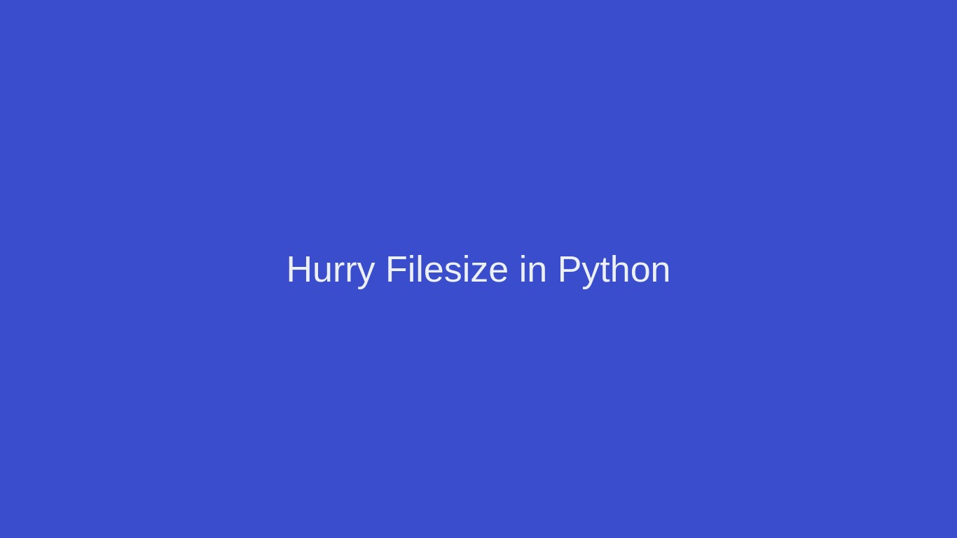 Top 40 Get File Size Python Update