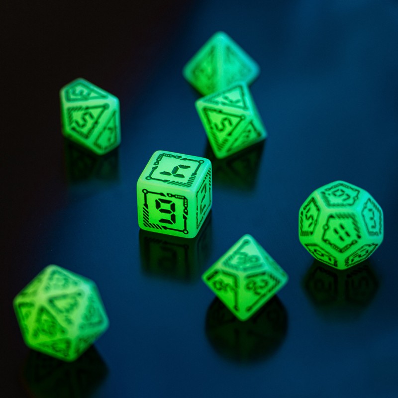Digital Glowing Dice Set 5907699496020