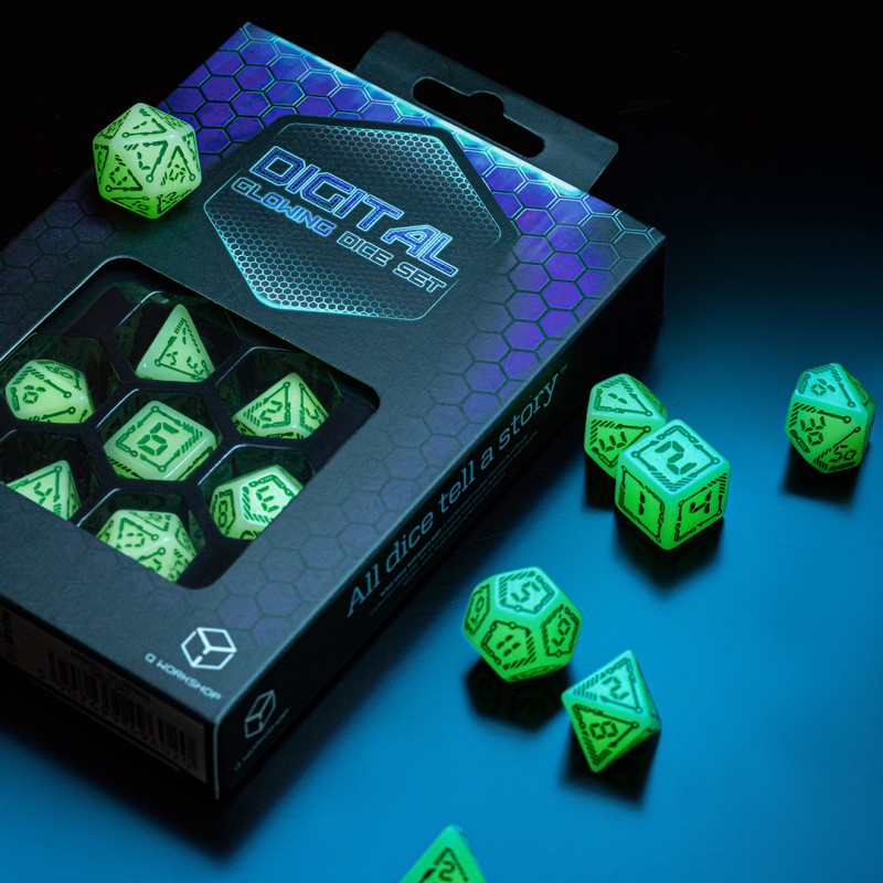 Digital Glowing Dice Set 5907699496020