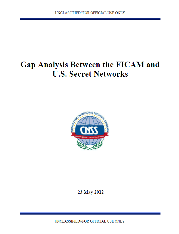 (U//FOUO) Committee on National Security Systems Gap Analysis Between
