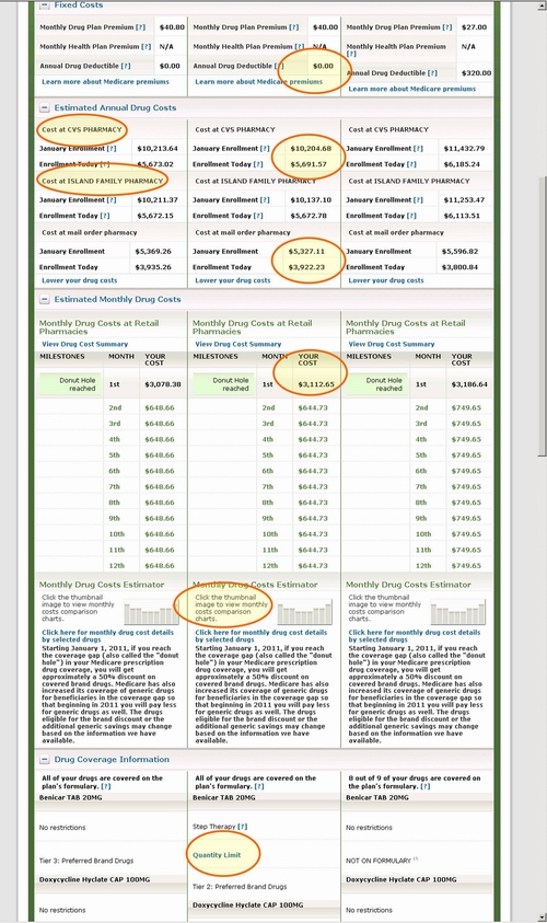 Medicare.gov Plan Finder Tutorial from Compare Plans in Your List
