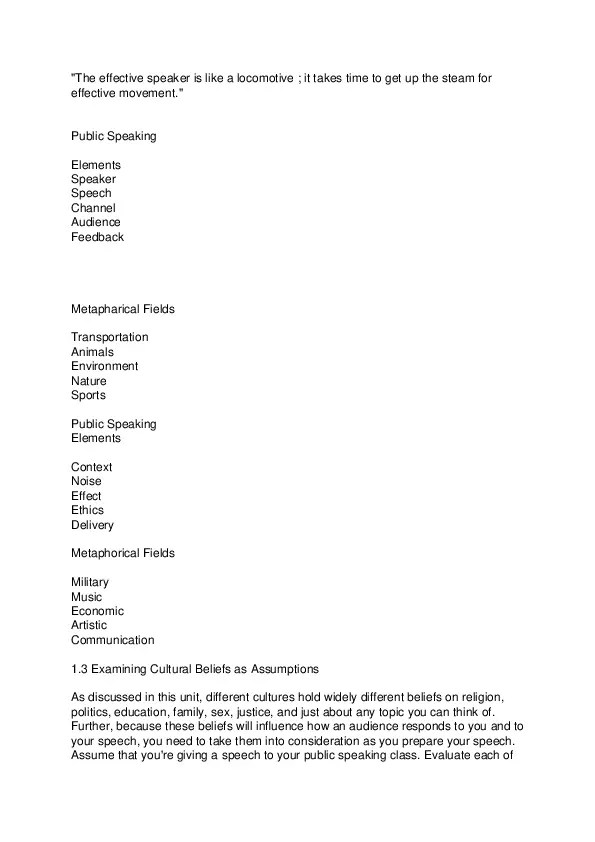 Chapter 1 Fundamentals Of Speeche Communication Requirement