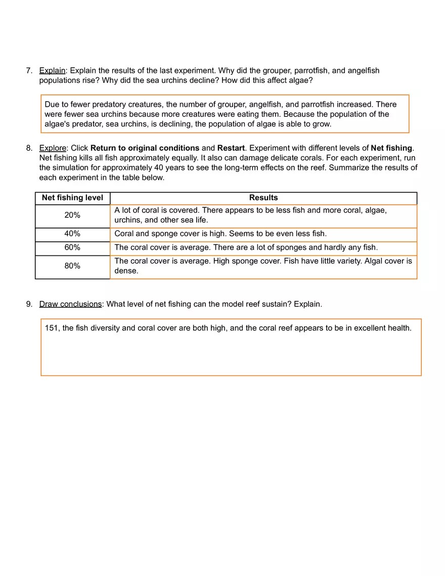 Coral Reefs 2 – Biotic Factors Gizmo Answer Key - Edubirdie