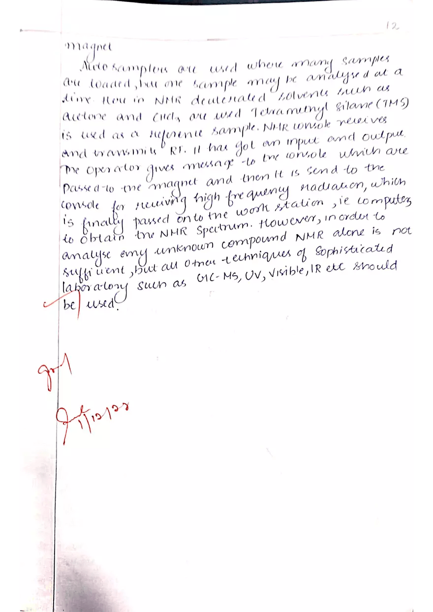 NMR Spectroscopy Lecture Note Edubirdie