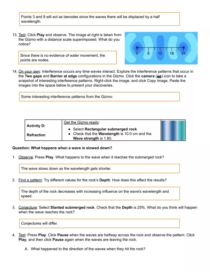 Ripple Tank Gizmo Answer Key | Virtual High School - Edubirdie