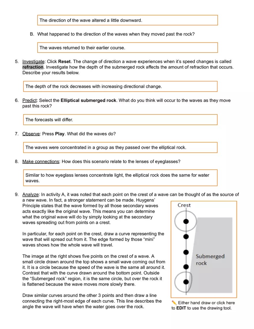Ripple Tank Gizmo Answer Key | Virtual High School - Edubirdie