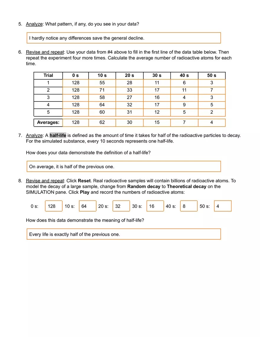 Halflife Gizmo Answer Key Edubirdie