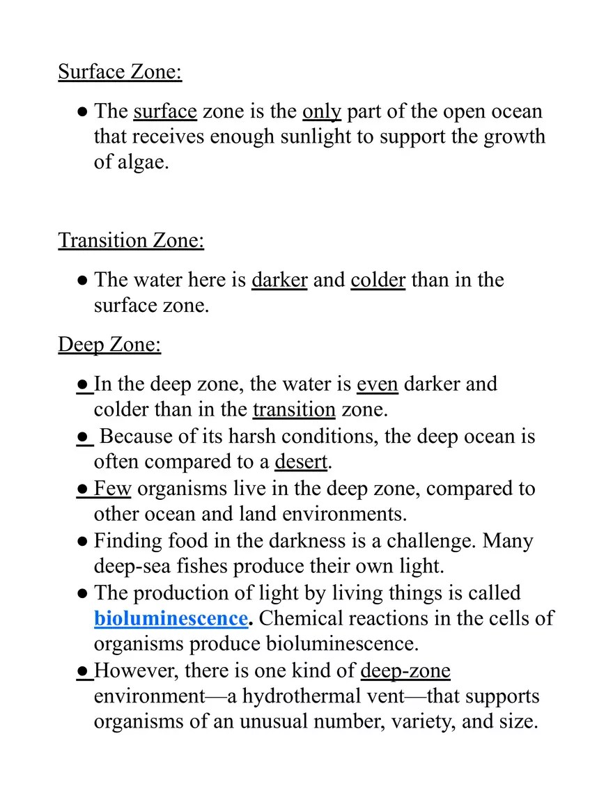 Ocean Zones 53 and 54 Notes WinstonSalem Forsyth County Schools