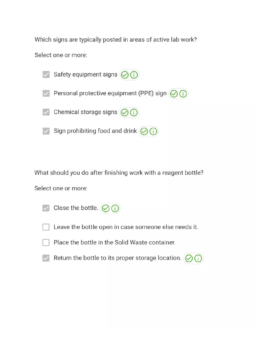 Labflow Safety Quiz Edubirdie