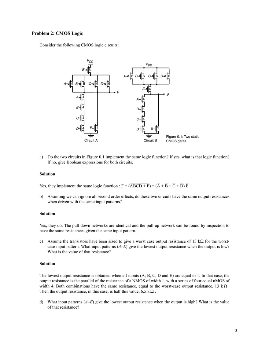 6.374 Analysis and Design of Digital Integrated Circuits Problem Set