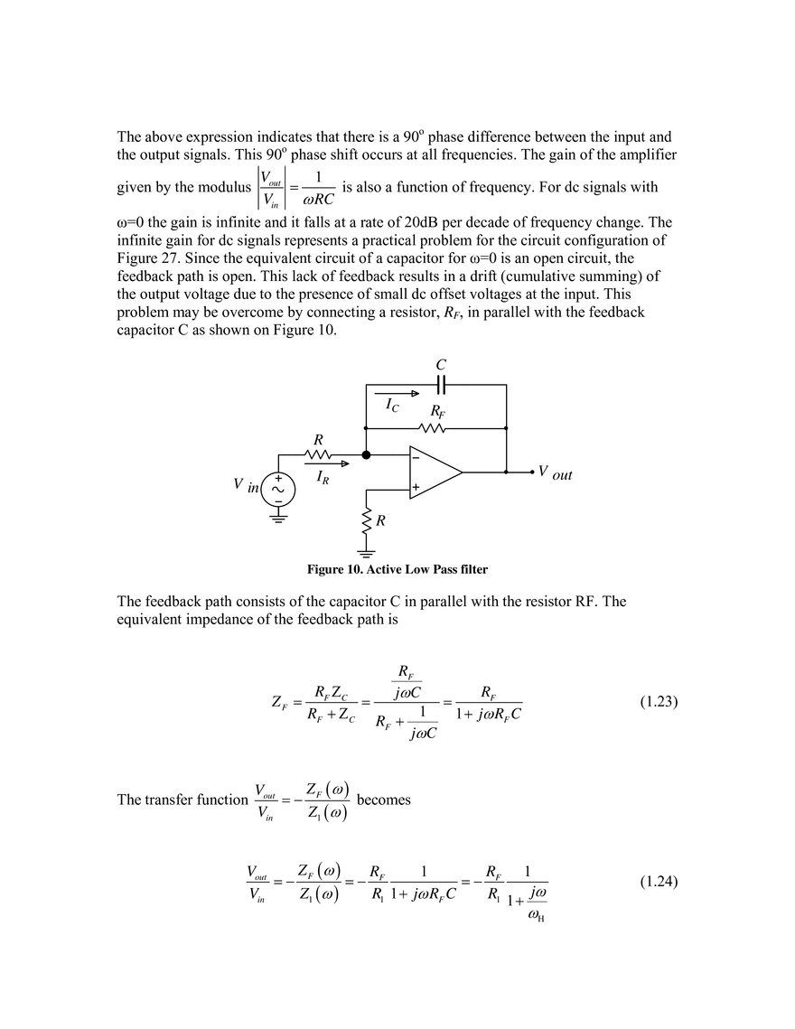 Operational Amplifier Circuits Massachusetts Institute of Technology