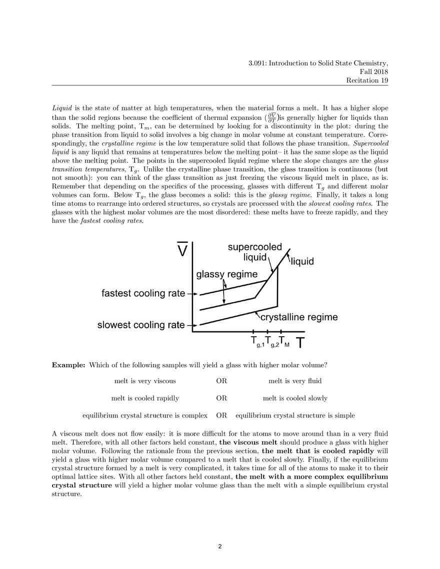 Glasses and Cooling Curves Edubirdie