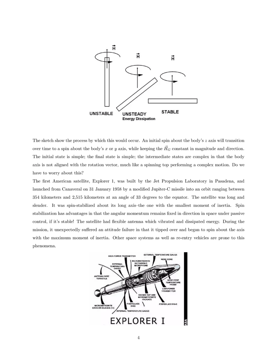 3D Rigid Body Dynamics Energy; Instability; Equations of