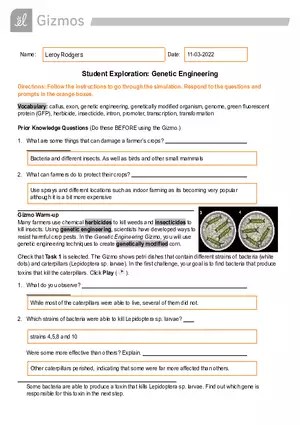 Growing Plants Gizmo Answer Key | Virtual High School - Edubirdie