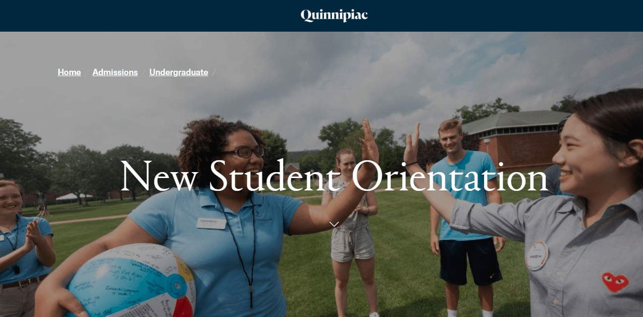 Quinnipiac moves new student orientation online this summer Q30