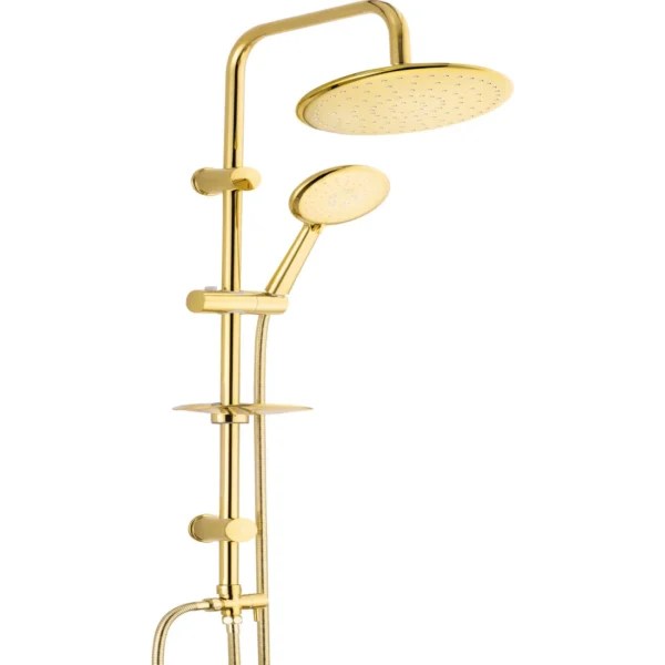 Brushed Gold Shower Column Qaap