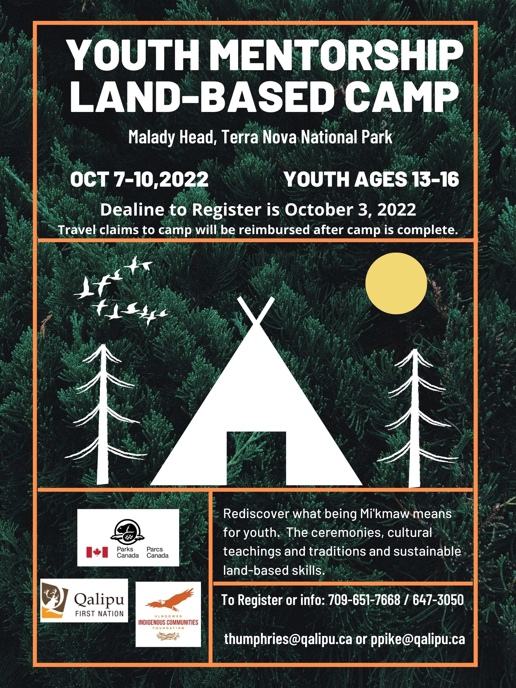 Youth Mentorship LandBased Camp Qalipu