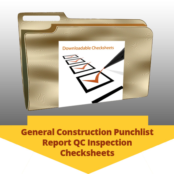 General Construction Punchlist Report QC Inspection