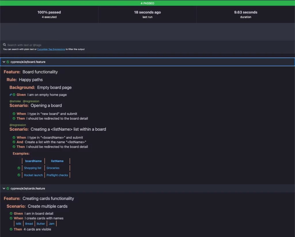 Cucumber в Cypress Пошаговое руководство