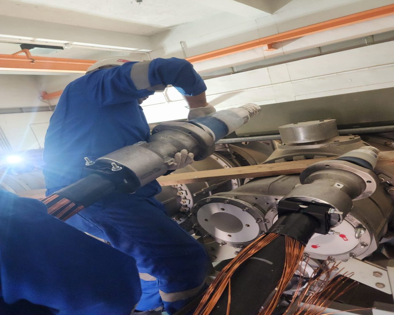 132 kV Cable Sealing Ends Installation Works for Cables Feeding Power