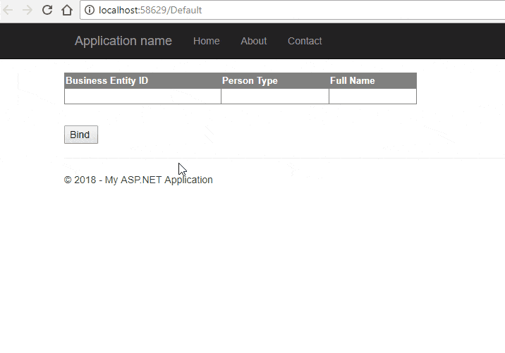 Bind Data to Gridview using jQuery Ajax & Method in QA With Experts