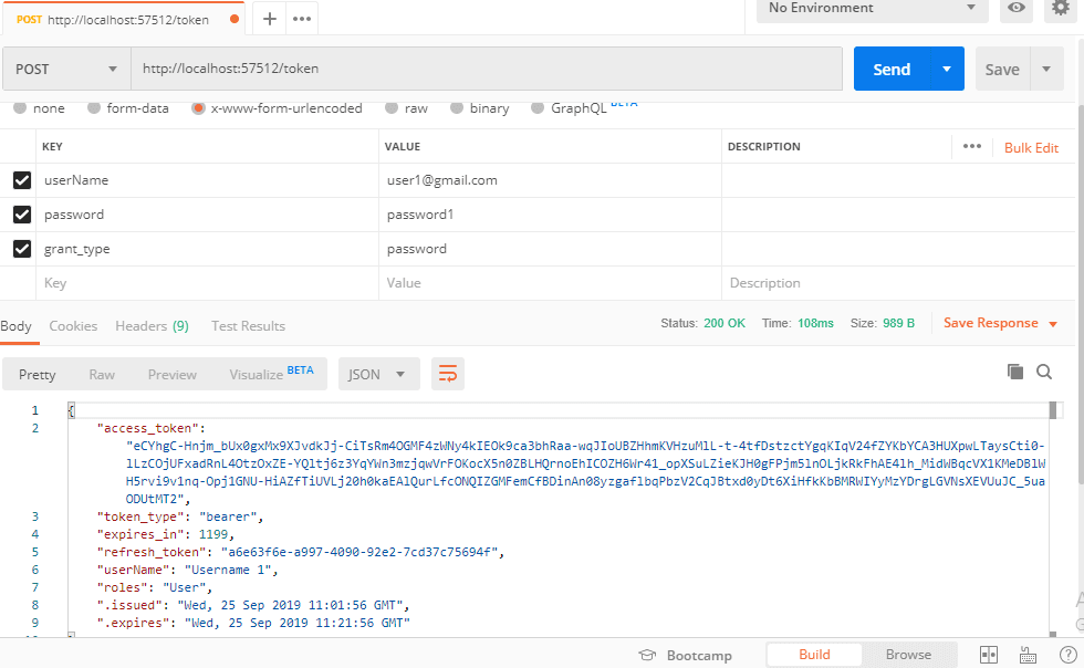C Token based authentication in C using  API QA With Experts