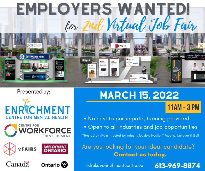 Employers Wanted for 2nd Virtual Job Fair Quinte Business Development
