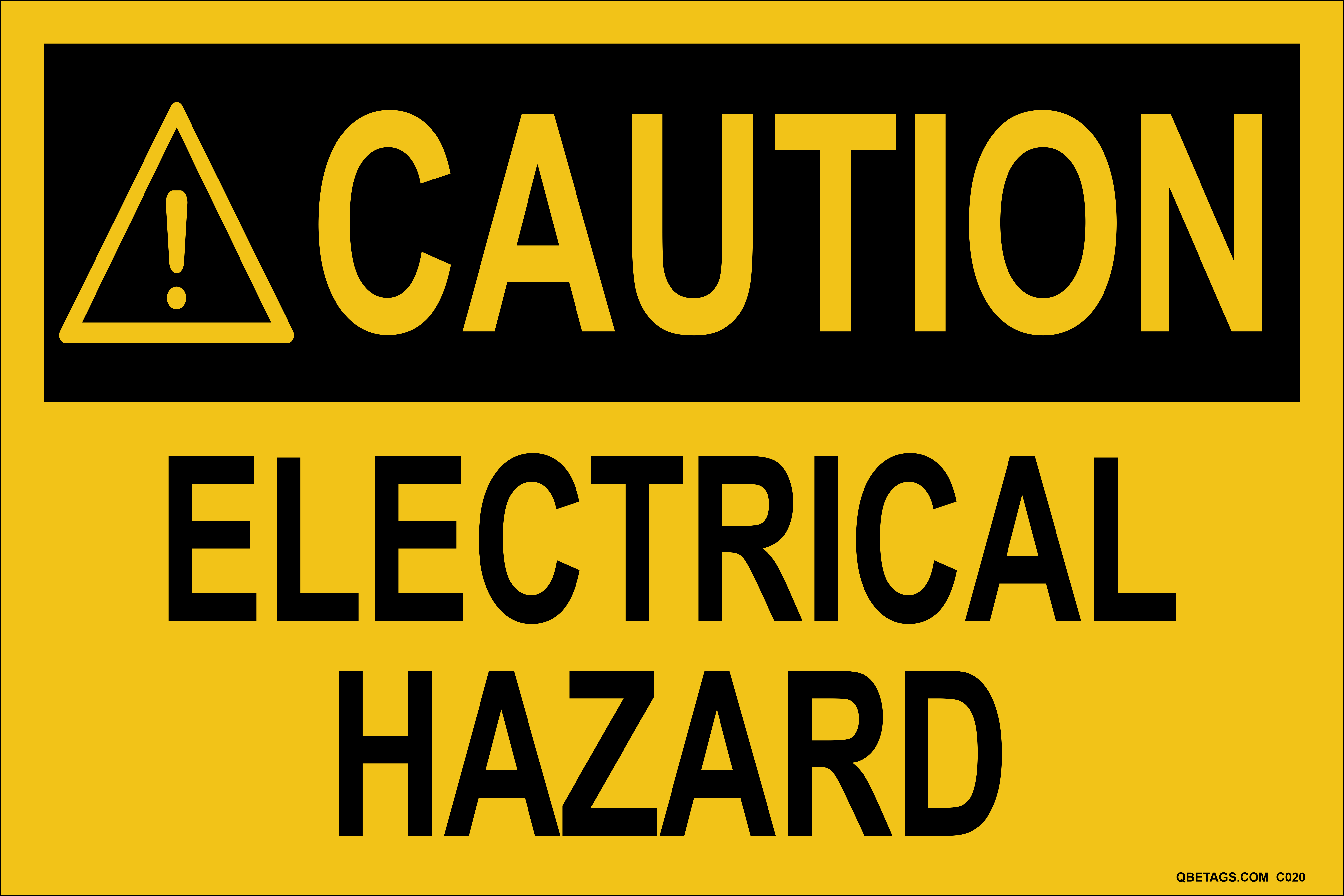 Caution Electrical Hazard FAST PRODUCTION! SHIPS WITHIN 48 HOURS!