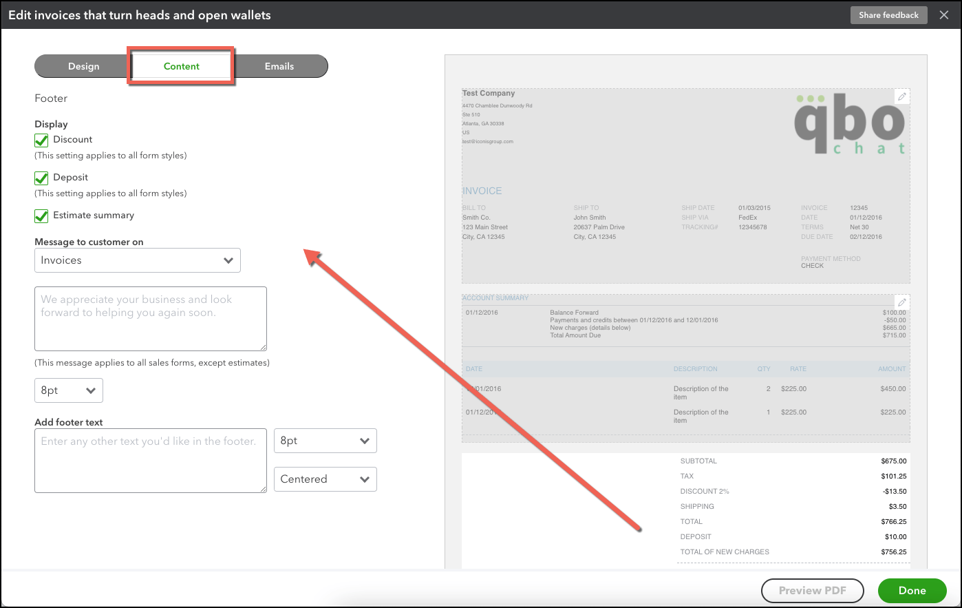 How to Customize Invoices in QuickBooks Online QBOchat