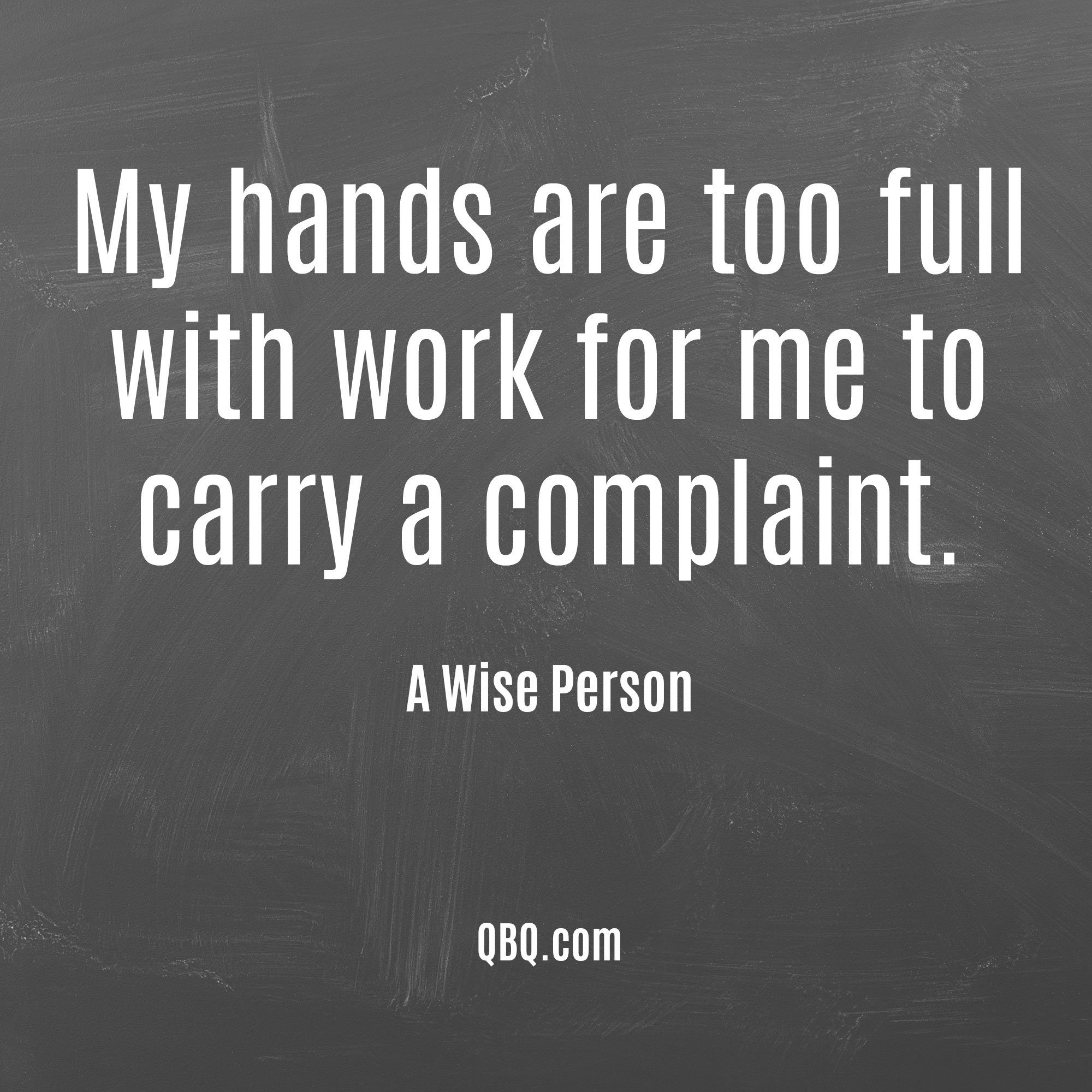 The Complaining Solution STOP! QBQ!