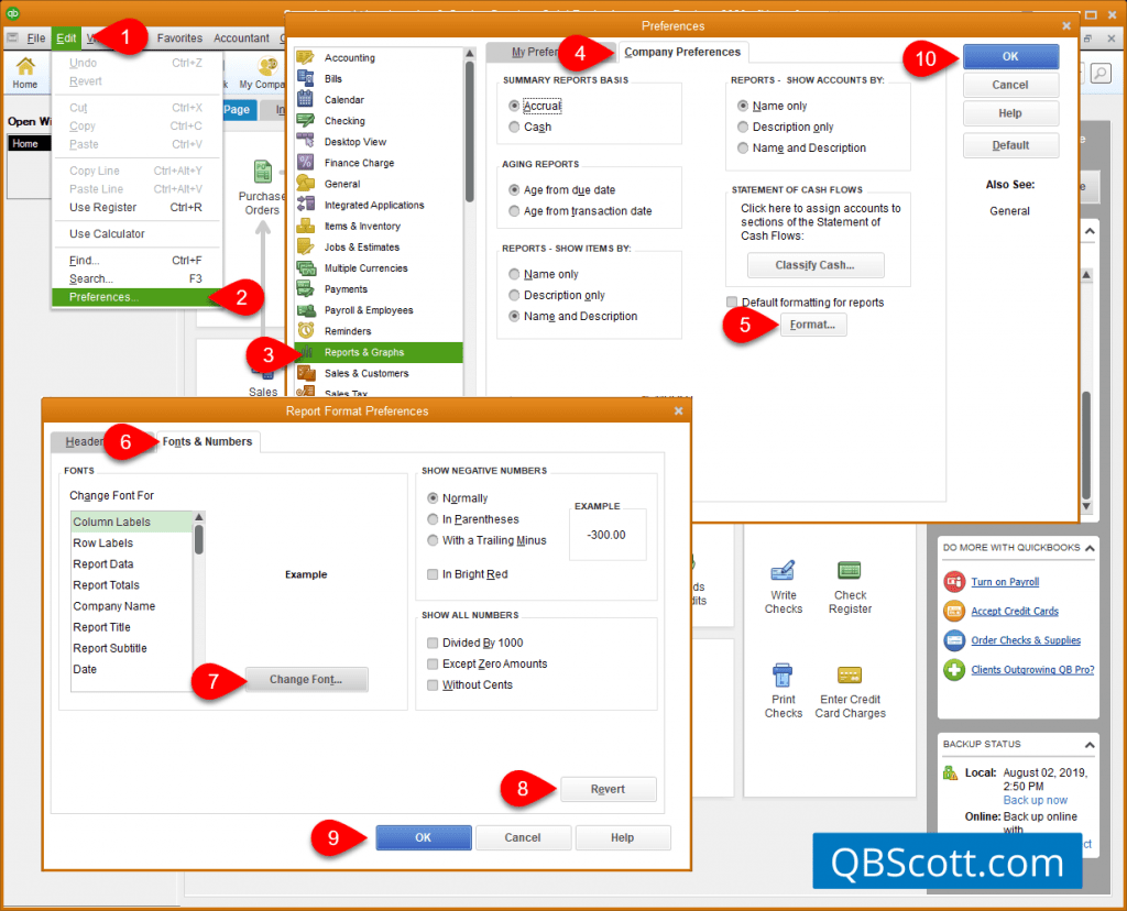 Quickly Increase Font Size for QuickBooks Desktop Reports