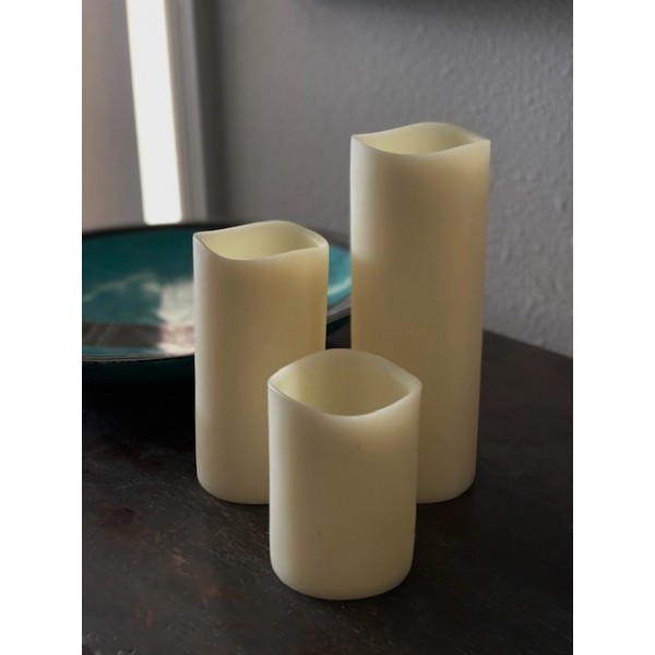 Resin candle Holders & shells 3" diameter by 4", 6", 8" tall