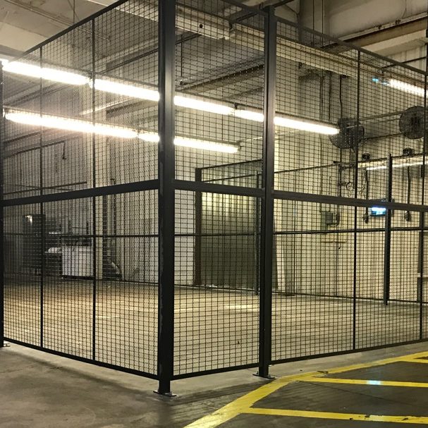 Wire Mesh Security Cages and Tool Cribs QC Material Handling