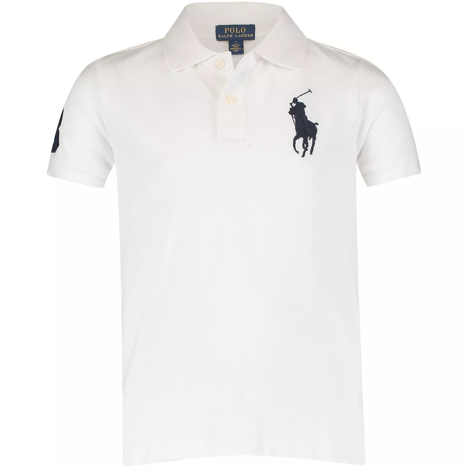 Ralph Lauren 321670257 jongens kinder polo wit bij Coccinelle