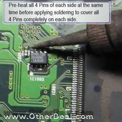 Simple Immobilizer SMD EEPROM Removal and replacement
