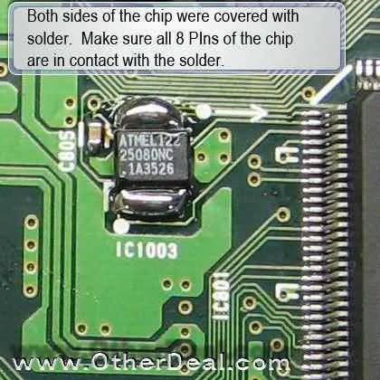 Simple Immobilizer SMD EEPROM Removal and replacement